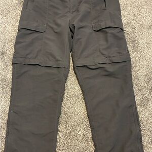 The North Face Men's Dark Gray Cargo Convertible Pants